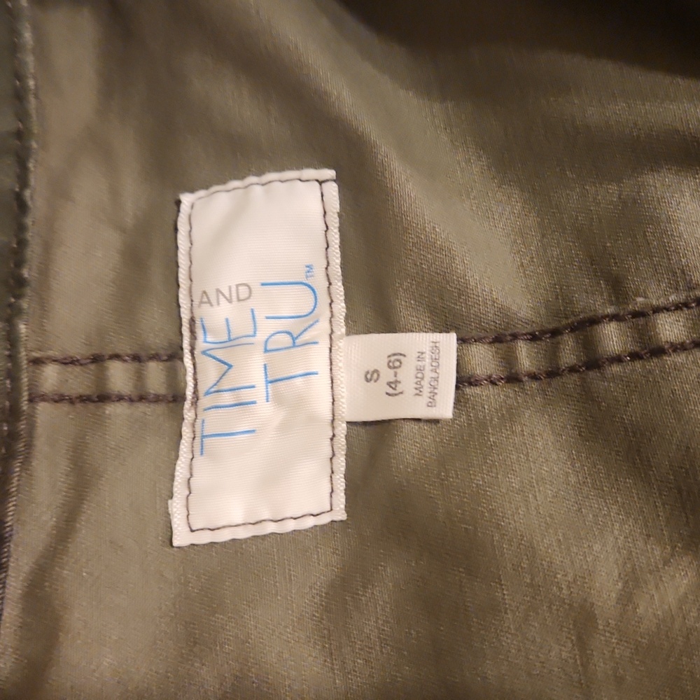 Time and Tru Green Utility Jacket - Picture 4 of 8